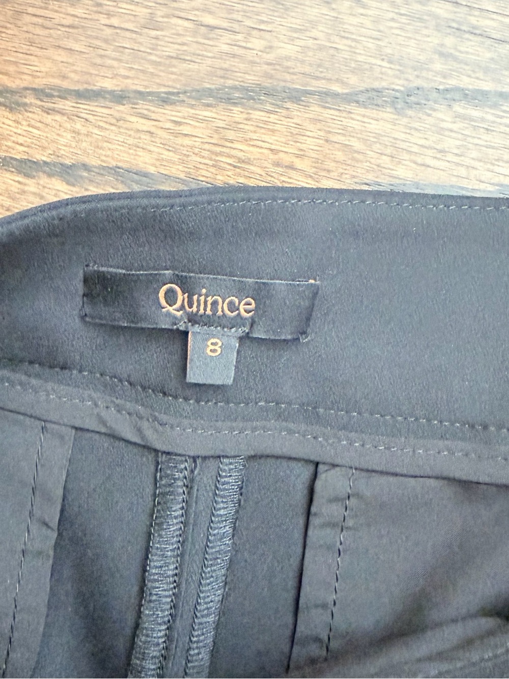 Quince Black Scuba Slim Ankle Pants - size 8 - Picture 5 of 8